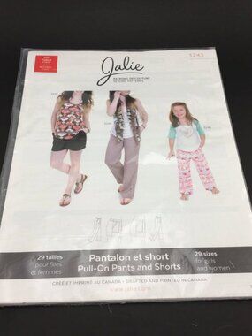 Jalie 3243 Mother Womens Daughter Girl Matching Pattern Pull-On Pants Shorts